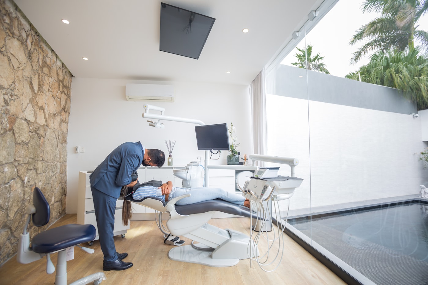 Clean, comfortable dental treatment room at Gentle Dentistry, P.A. in Lawrence, Kansas